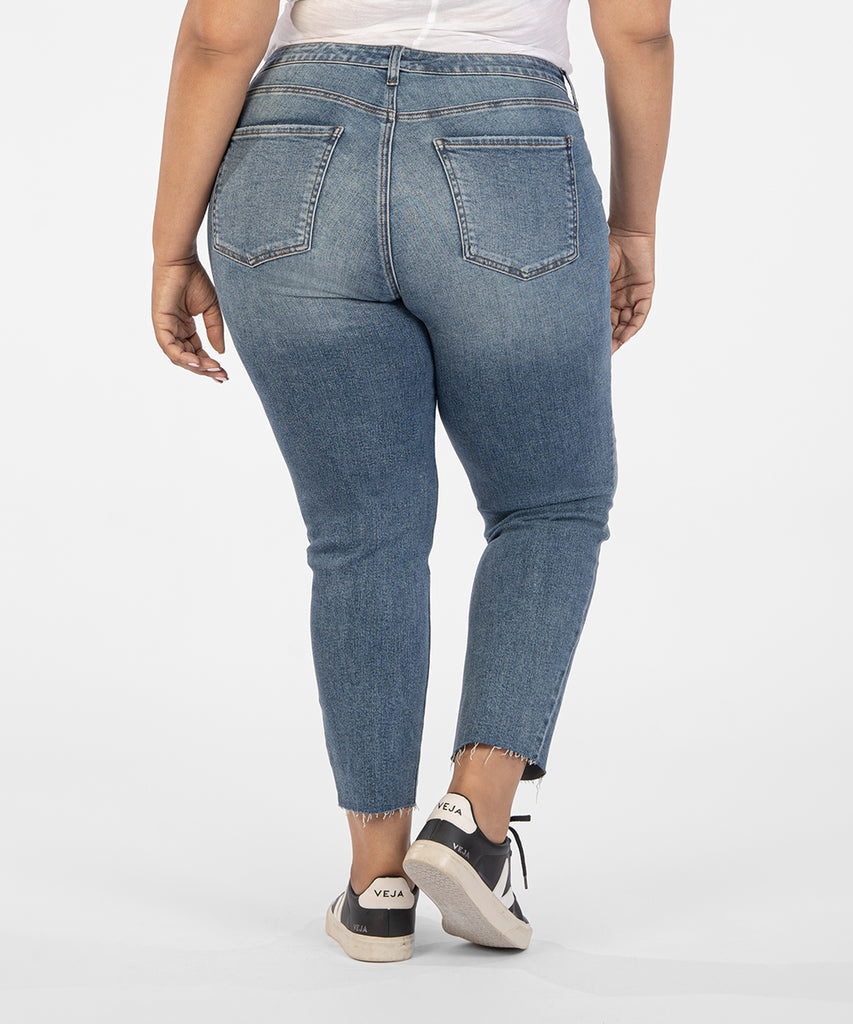 Reese High Rise Fab Ab Ankle Straight Leg, PLUS-Denim-Kut from the Kloth