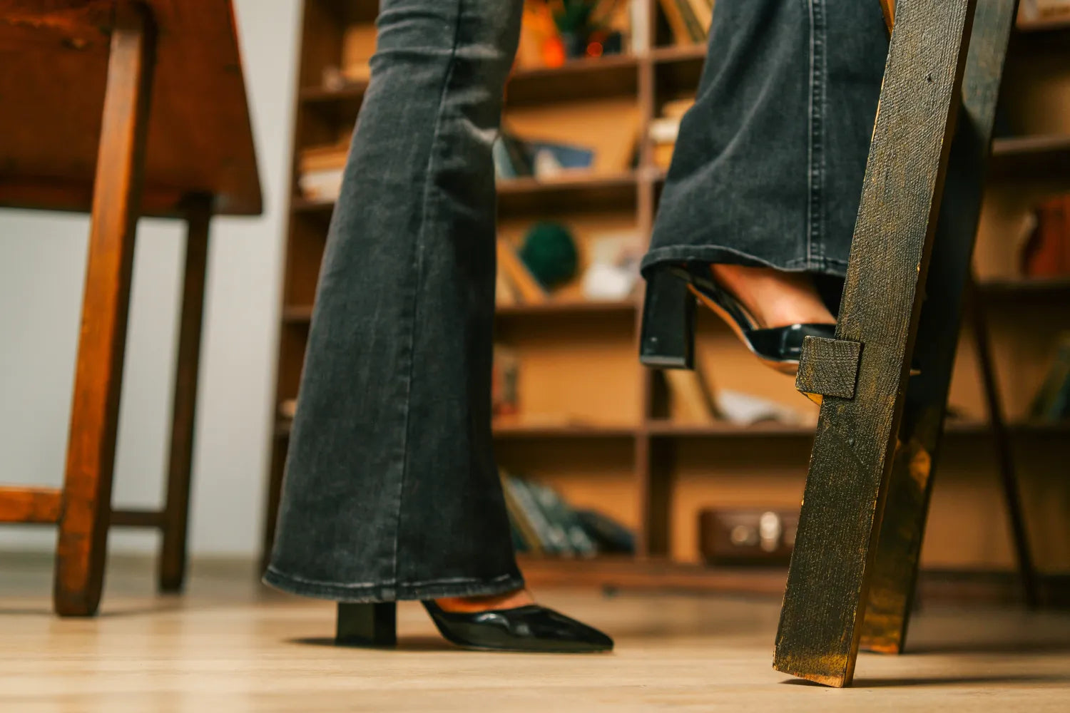 Where Should Flare Jeans Hit With Heels?