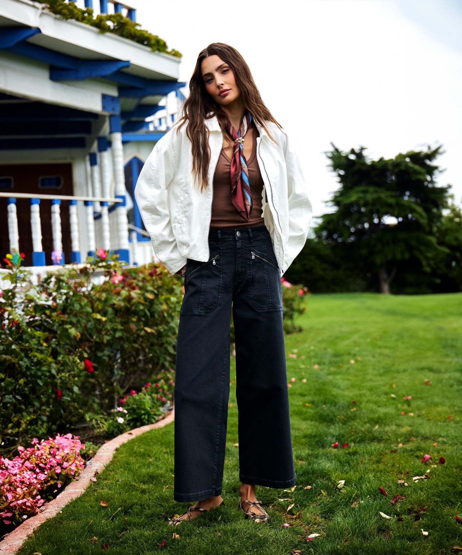 Meg High Rise Wide Leg in Gainful Wash