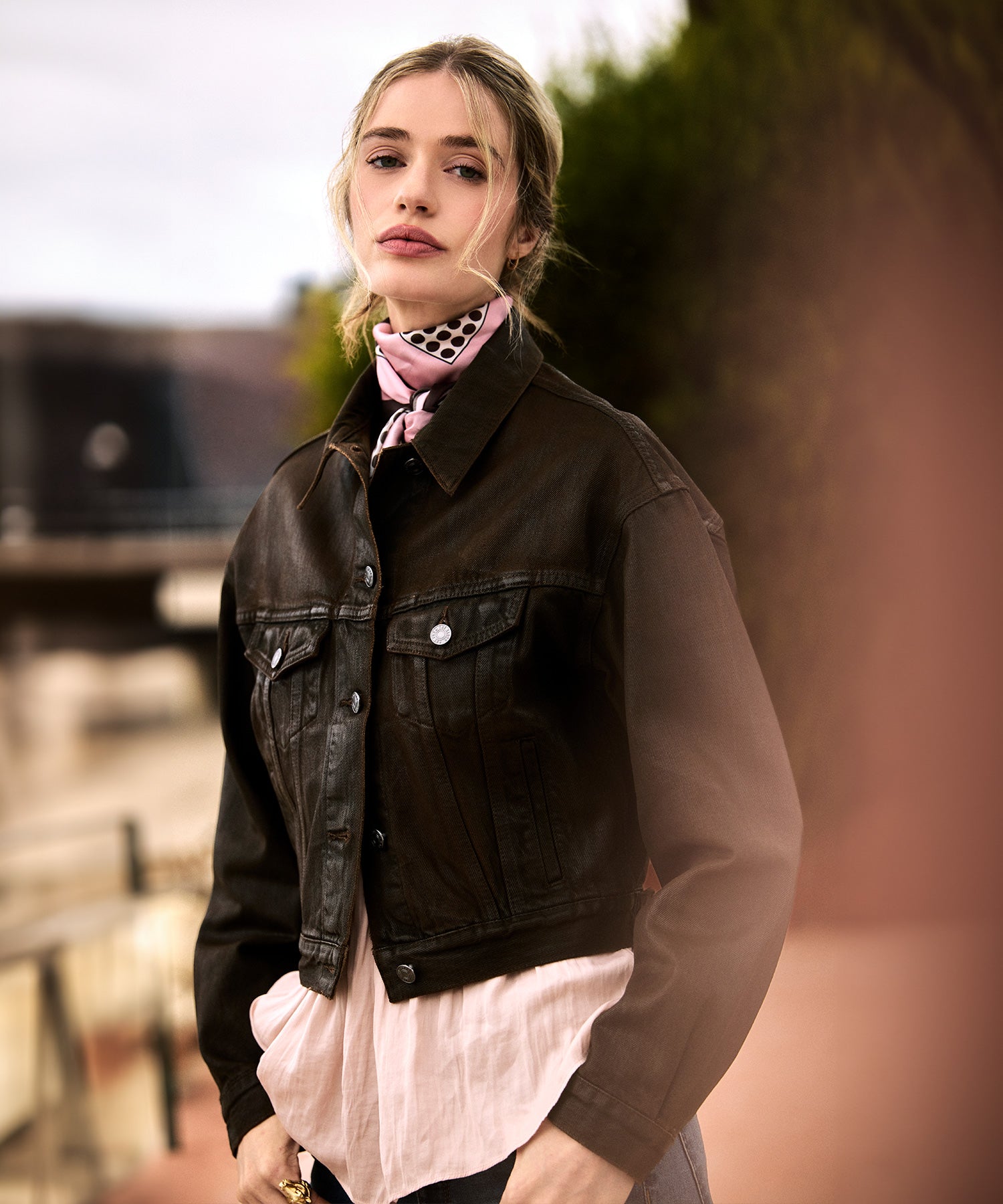 Emrie Coated Denim Jacket