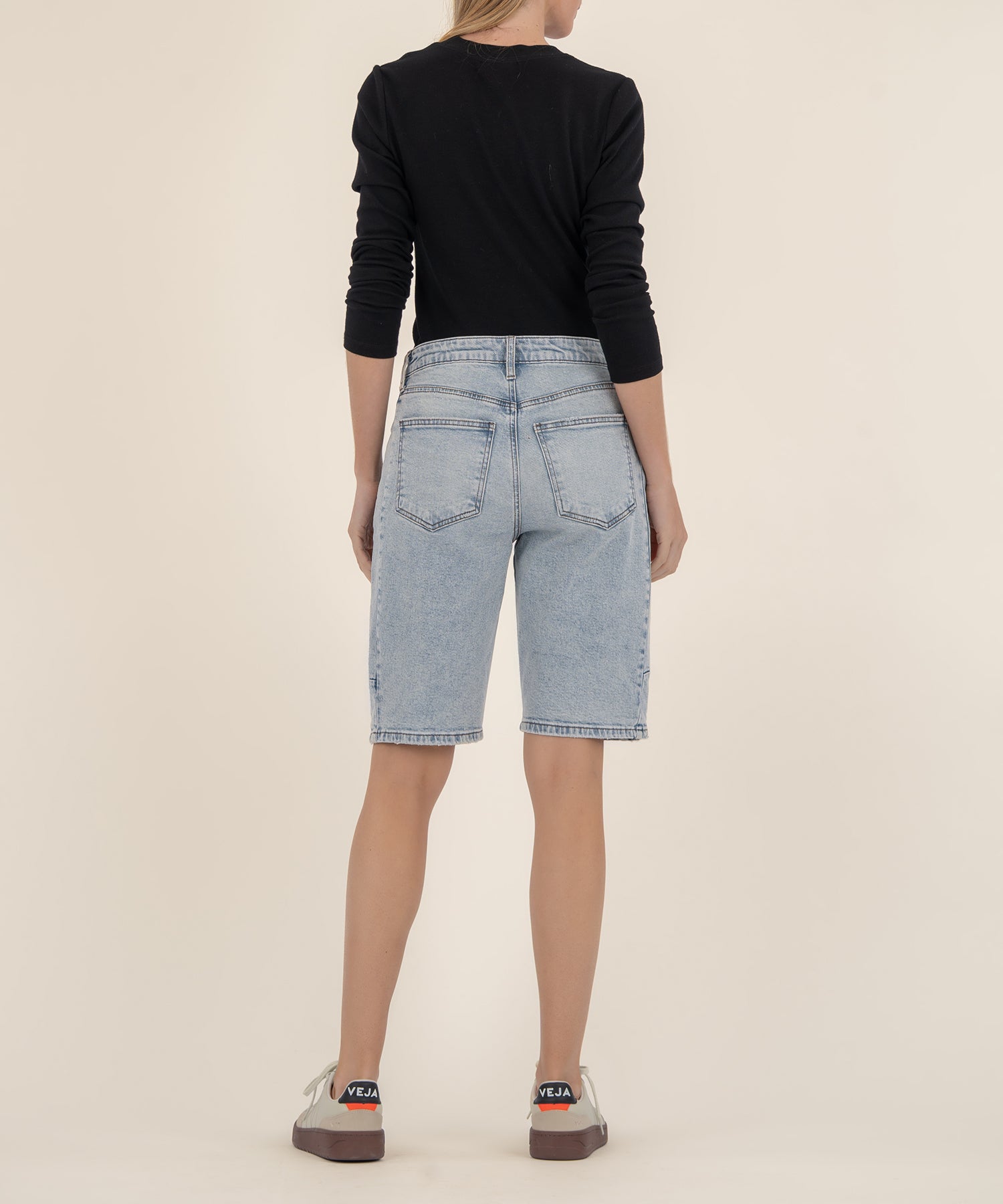 Ashley High Rise Bermuda Barrel Leg Short