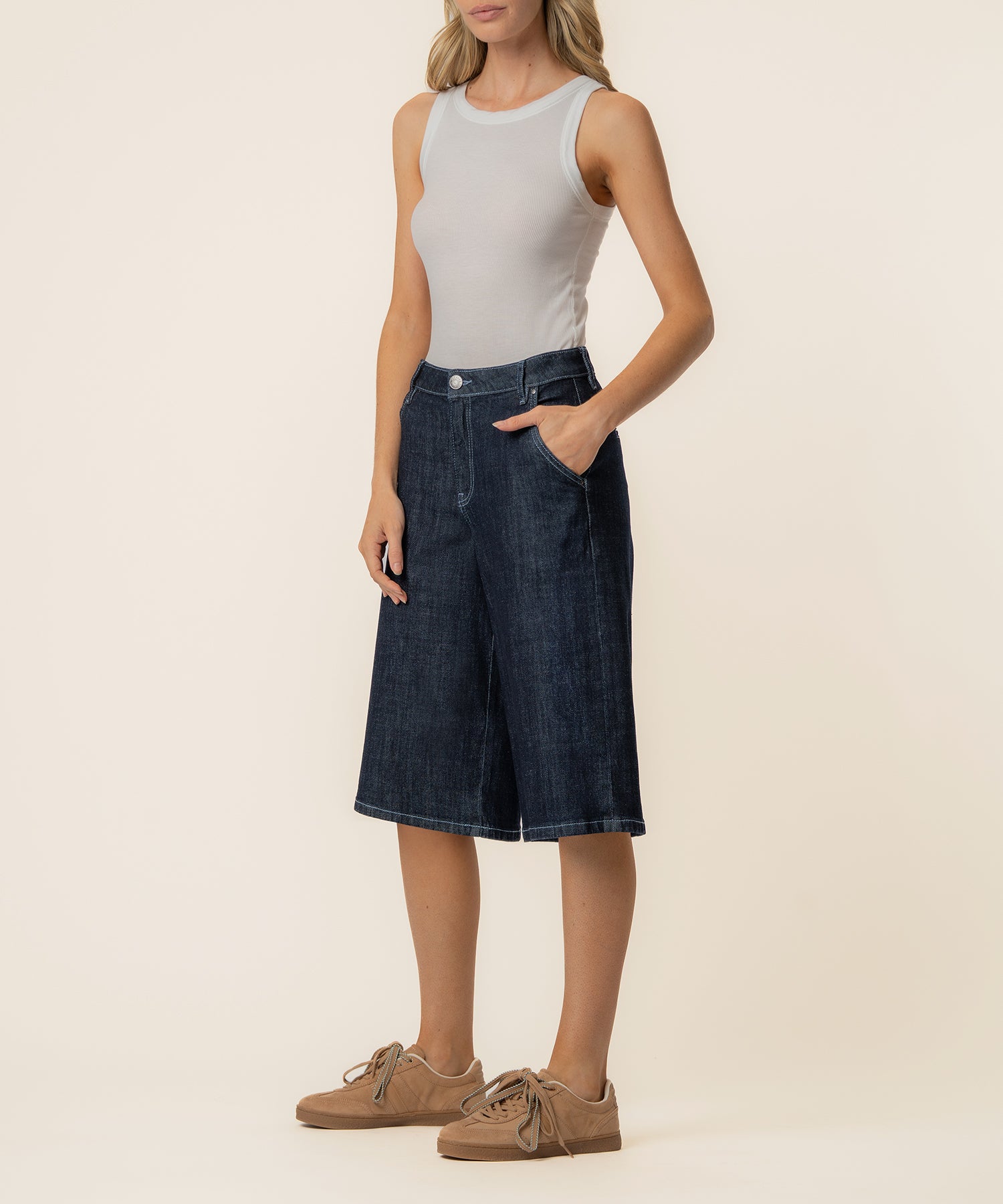 Mandy Bermuda High Rise Short, Exclusive in Parental Wash