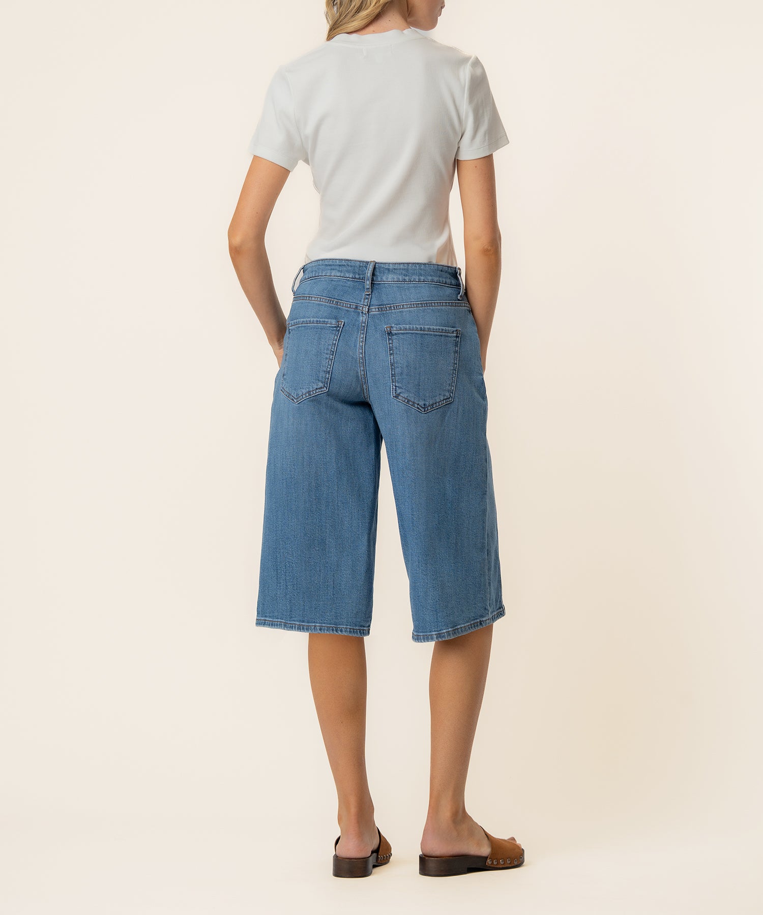 Mandy High Rise Bermuda, Exclusive in Twinkling Wash