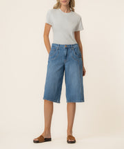 Mandy High Rise Bermuda, Exclusive in Twinkling Wash
