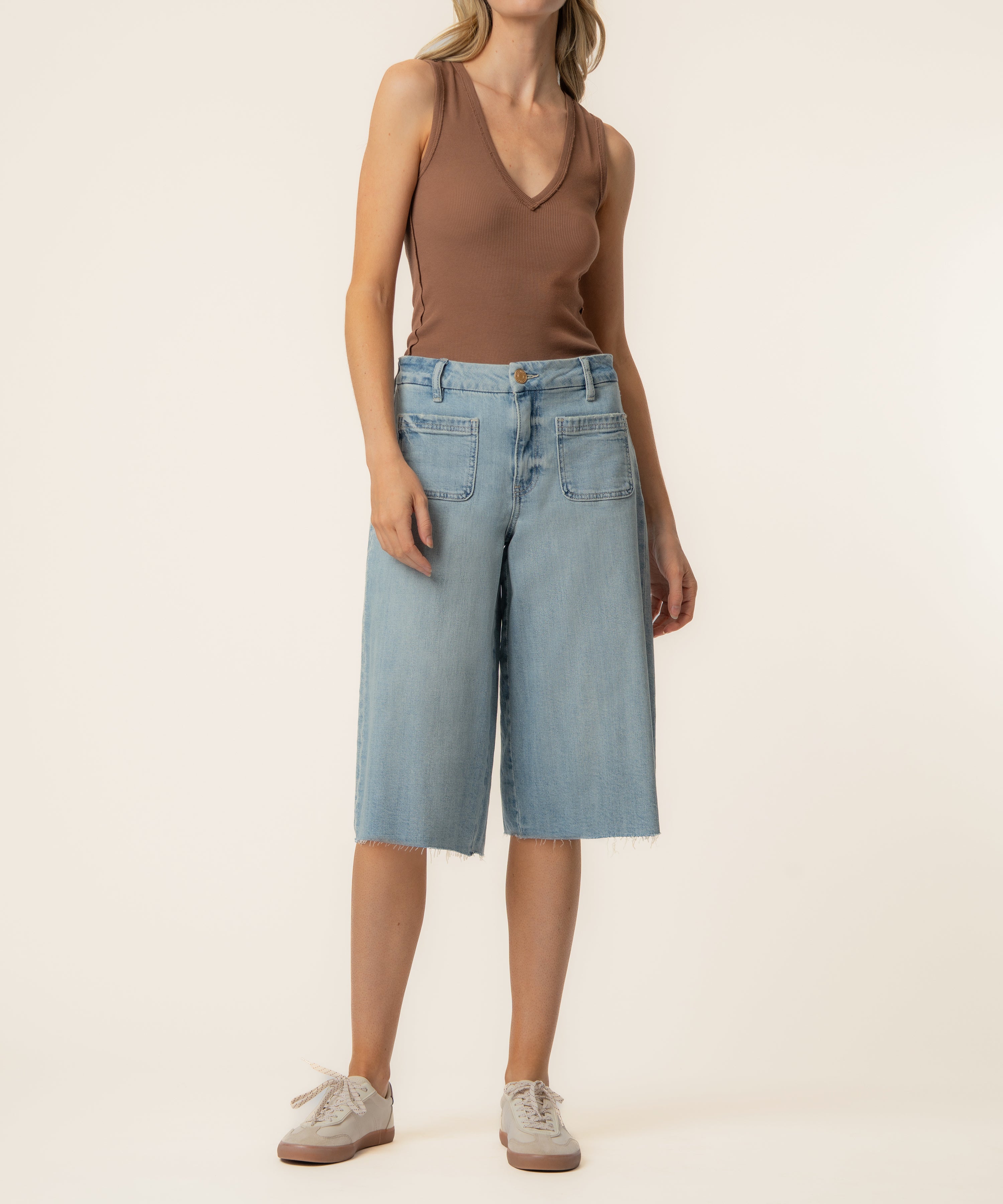 Mandy High Rise Bermuda, Exclusive in Education Wash