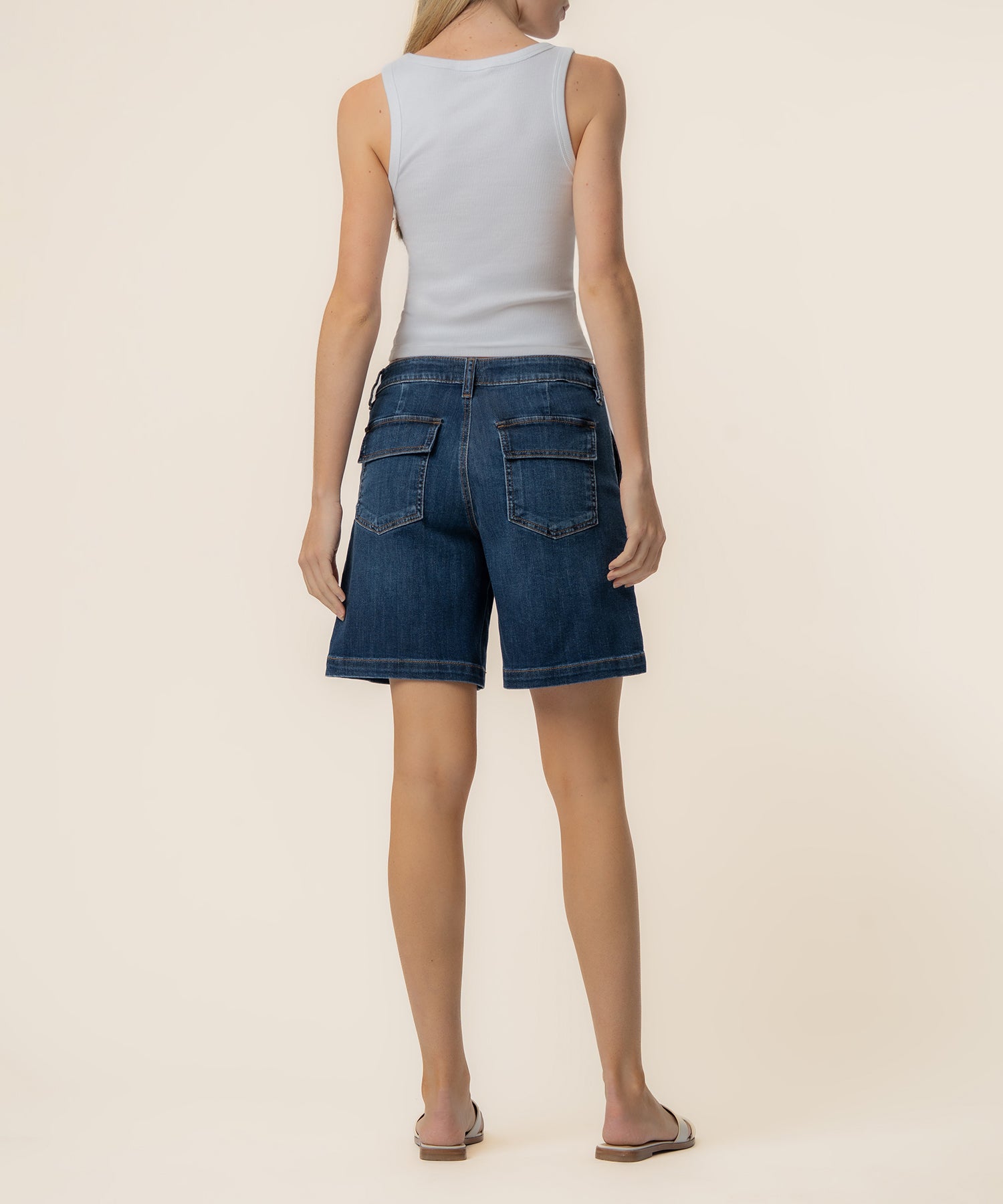 Hailey High Rise Bermuda Short, Exclusive in Comply Wash