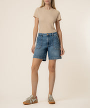Hailey High Rise Bermuda Short, Exclusive in Teeming Wash