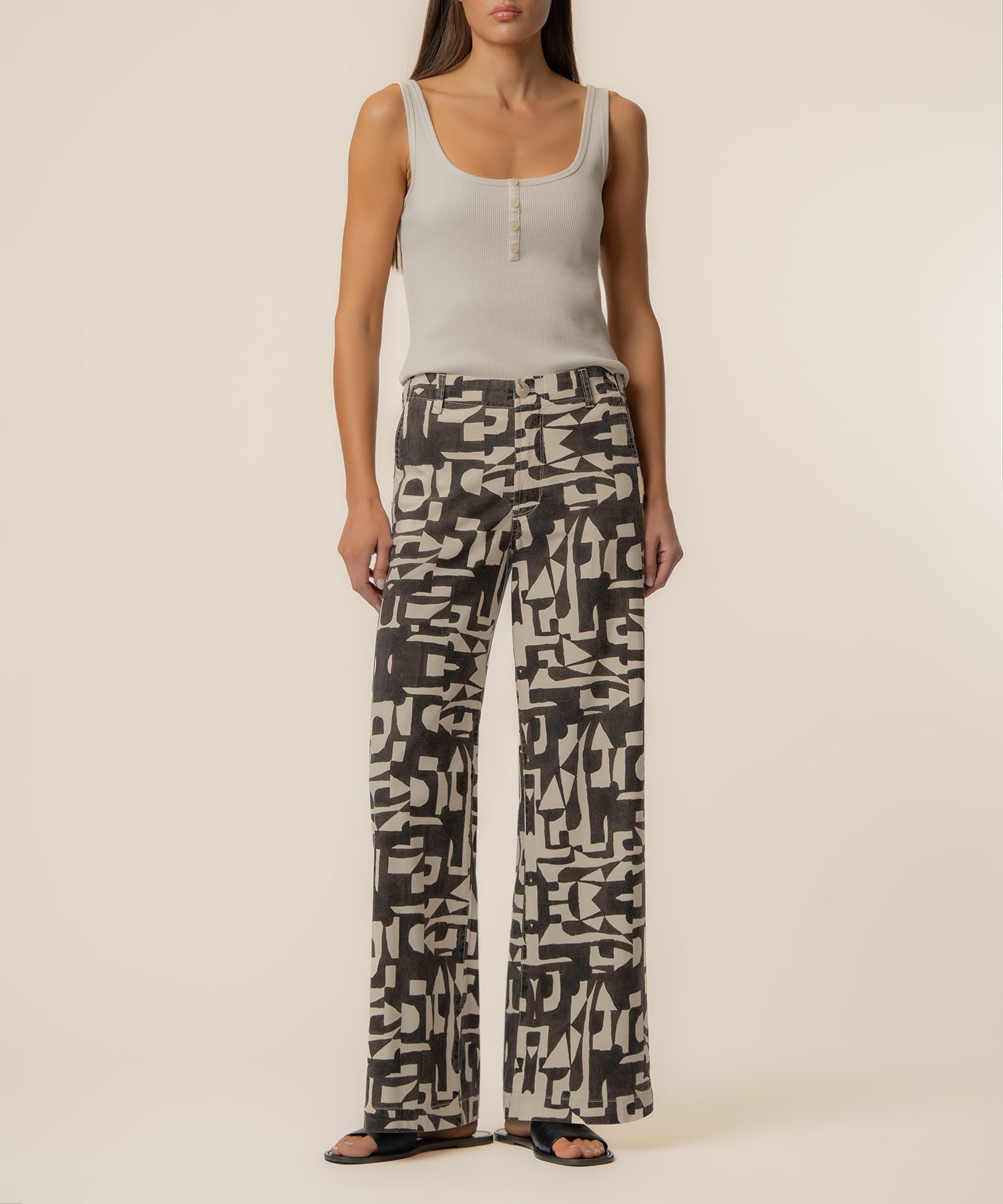 Meg Linen Wide Leg Pant, Petite