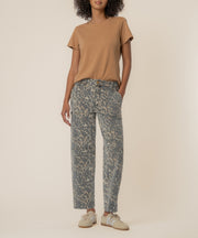 Ashton High Rise Wide Leg Barrel, Exclusive in Tan/Brown