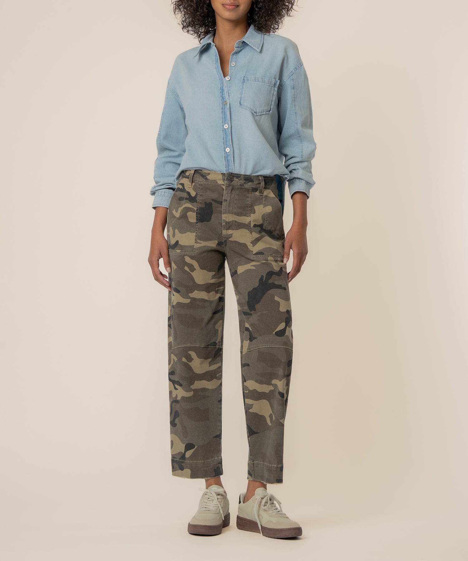 Ashton High Rise Wide Leg Barrel, Petite