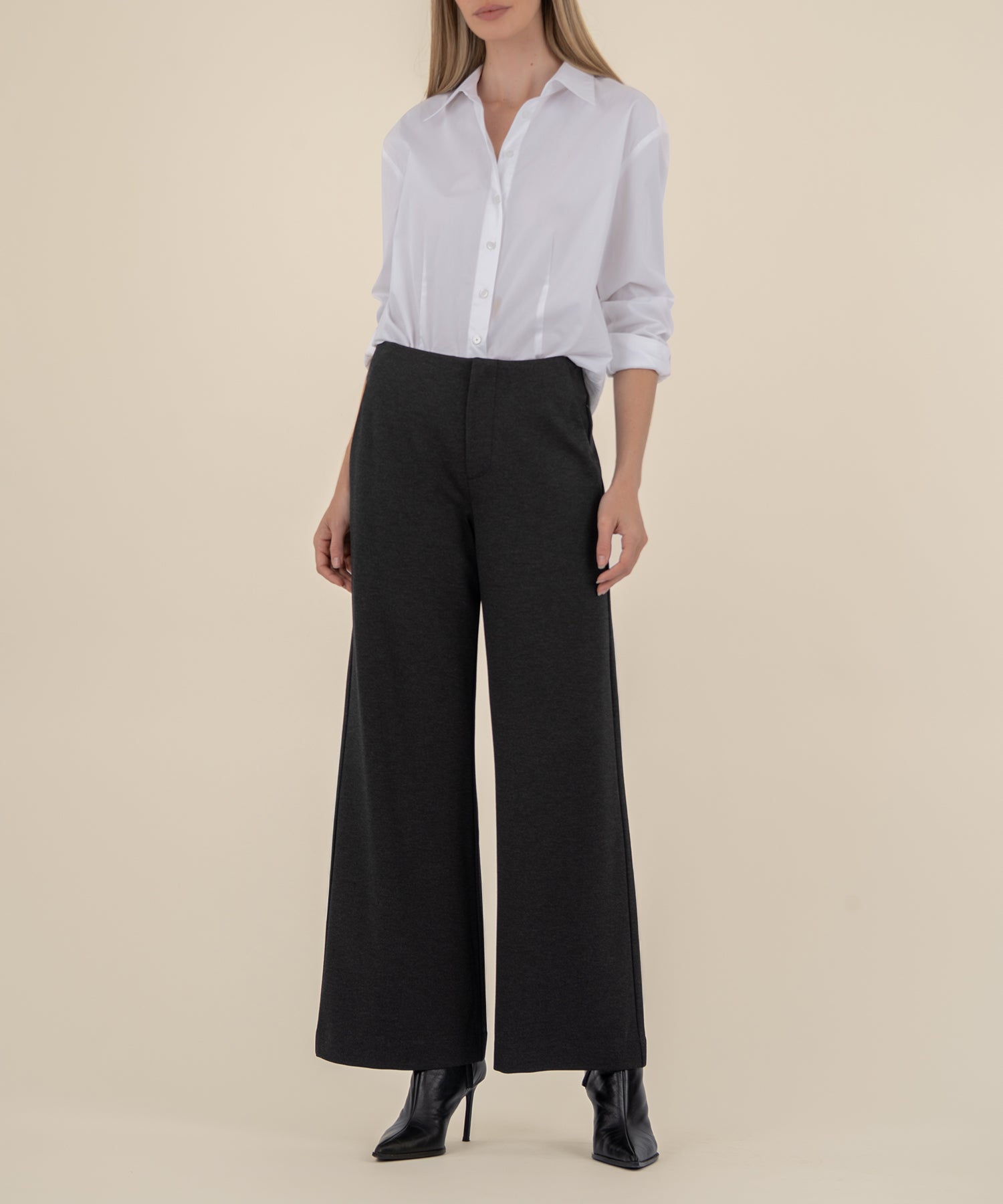 Meg Ponti High Rise Wide Leg Trouser