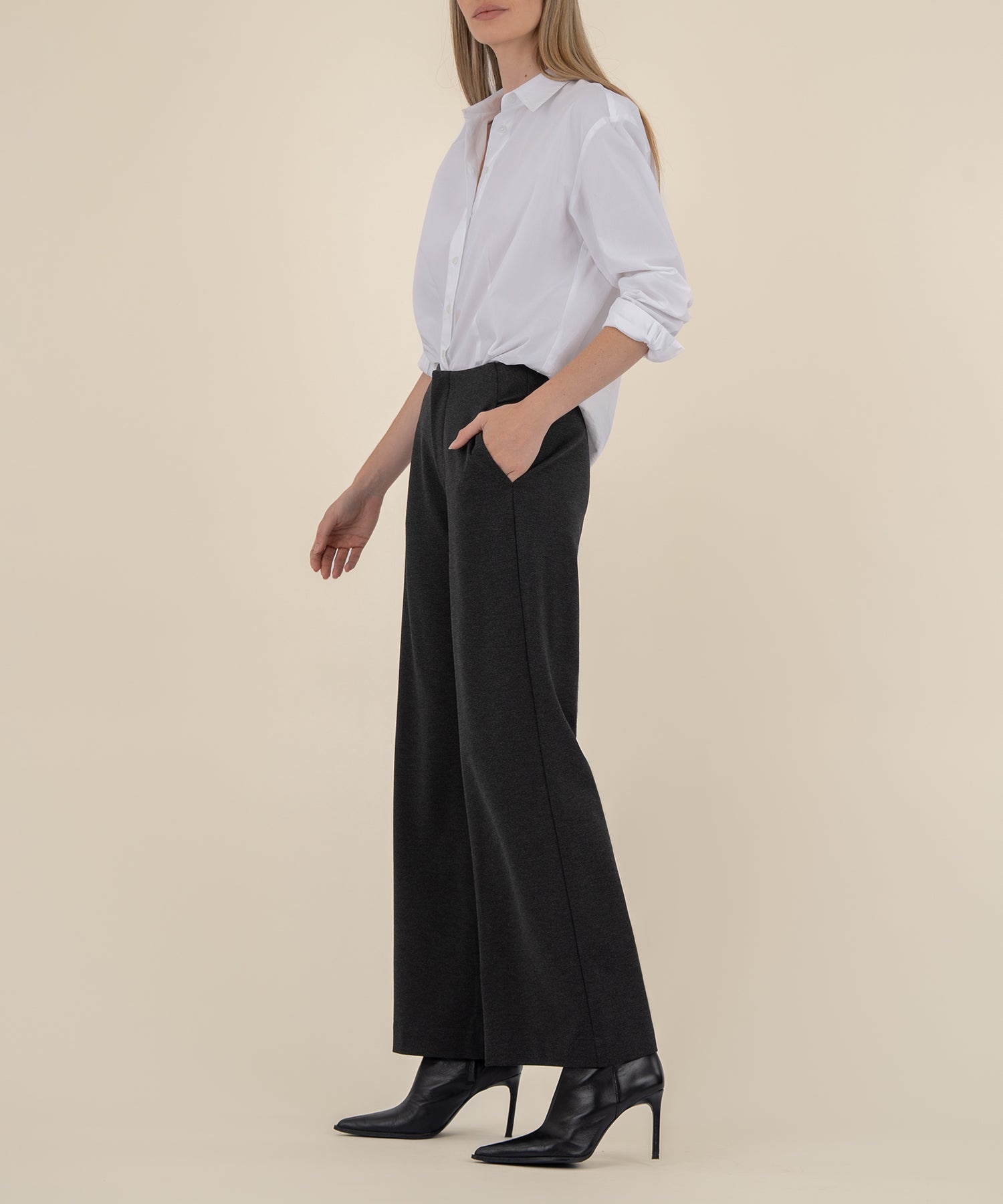 Meg Ponti High Rise Wide Leg Trouser