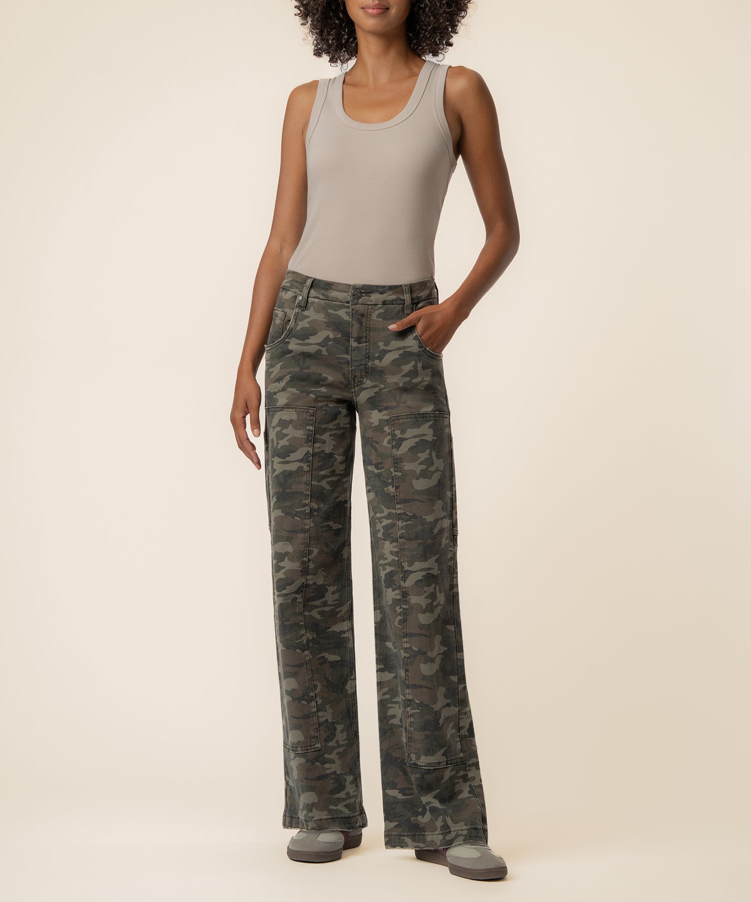 Jodi High Rise Wide Leg, Exclusive in Olive