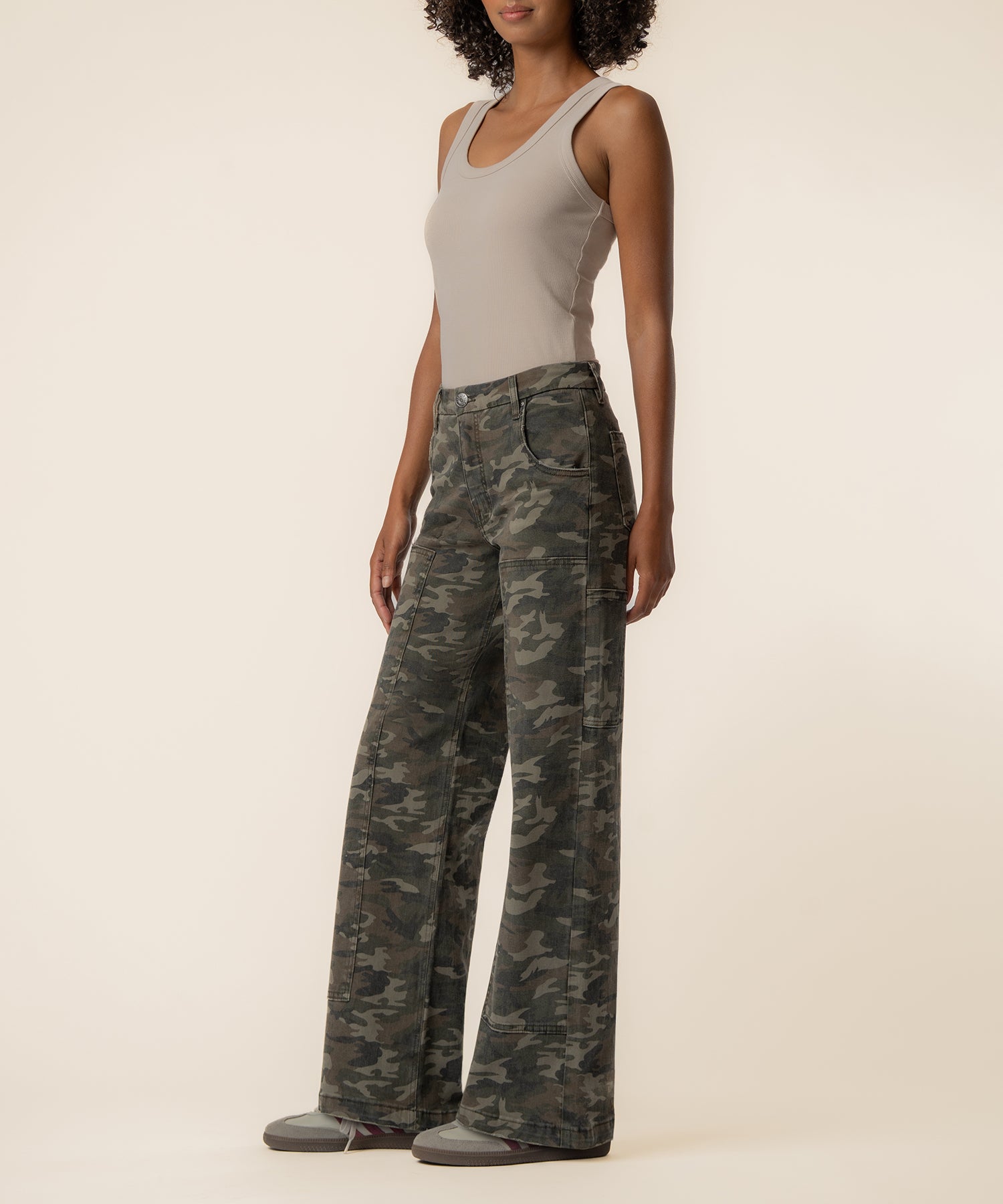 Jodi High Rise Wide Leg, Exclusive in Olive
