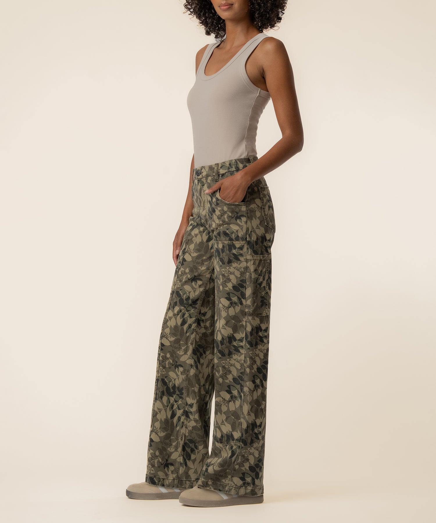 Jodi High Rise Wide Leg, Exclusive in Olive