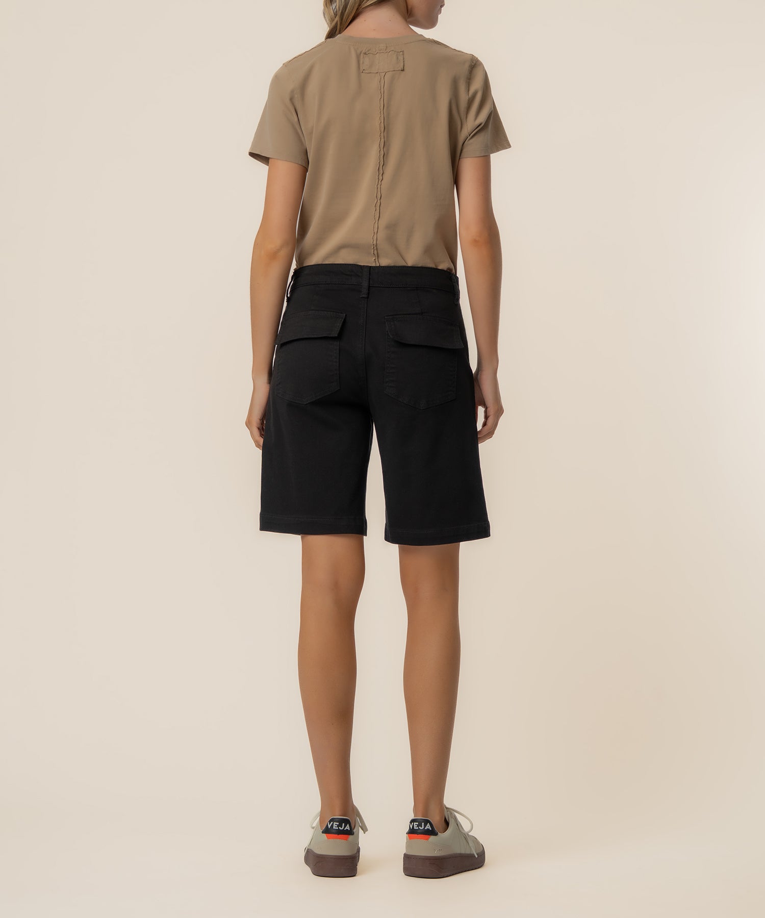 Hailey High Rise Bermuda Short, Exclusive in Black