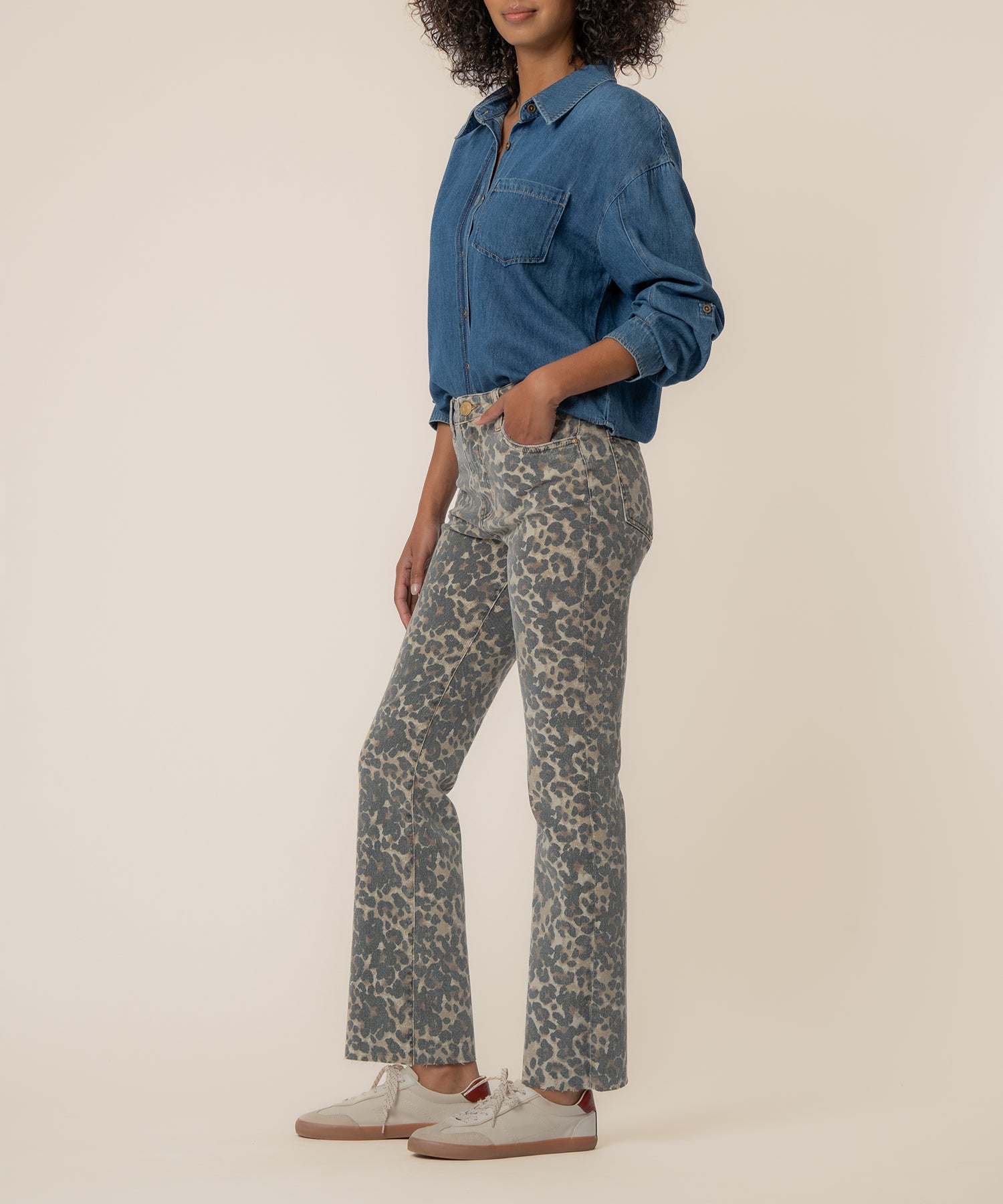 Kelsey High Rise Ankle Flare, Petite