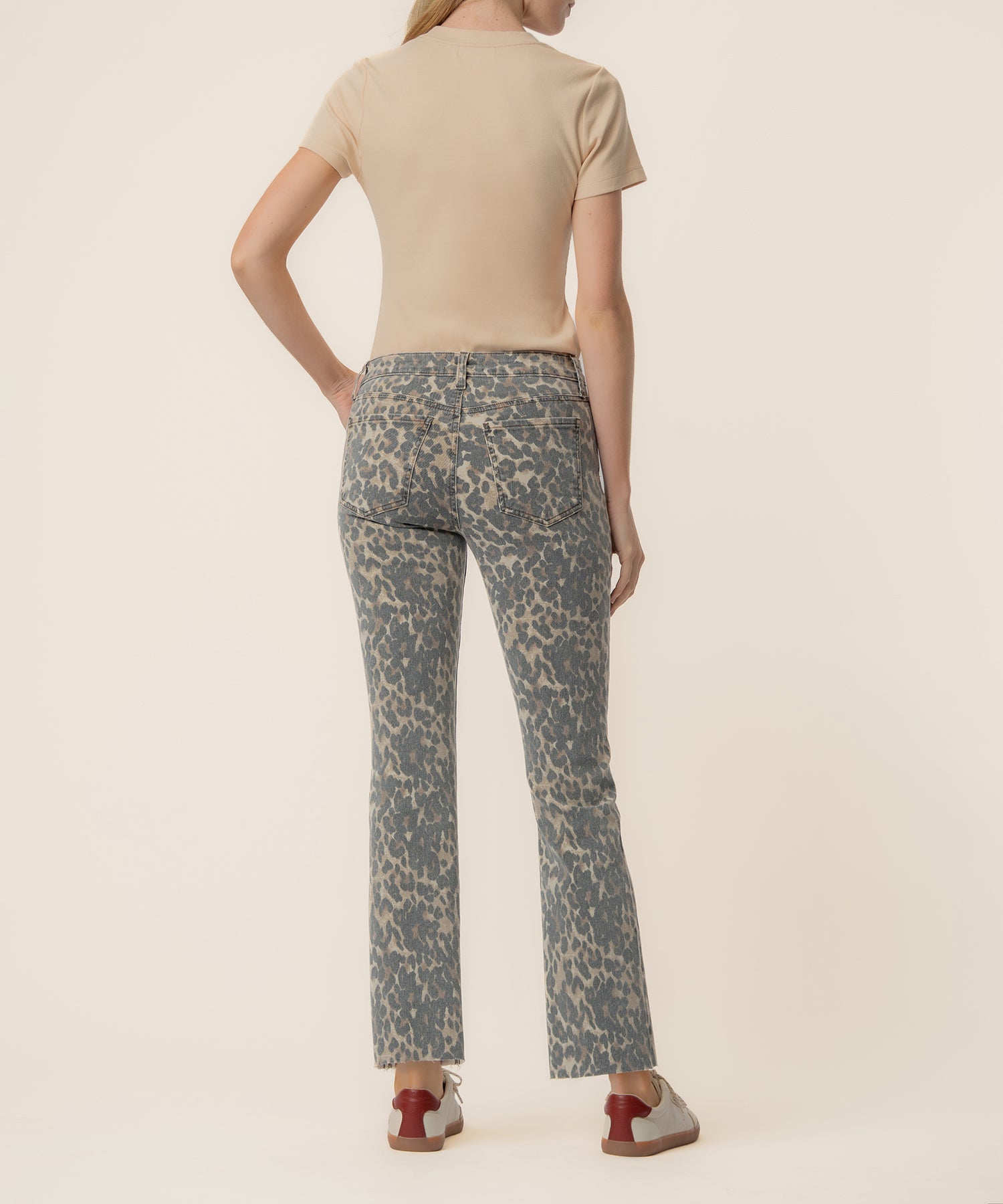 Kelsey High Rise Flare, Petite in Tan/Brown