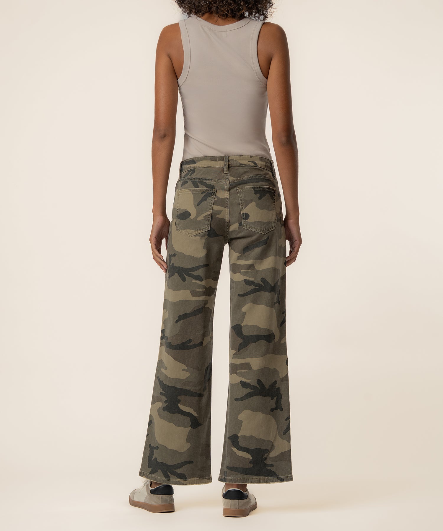 Meg High Rise Wide Leg Exclusive, Petite in Olive