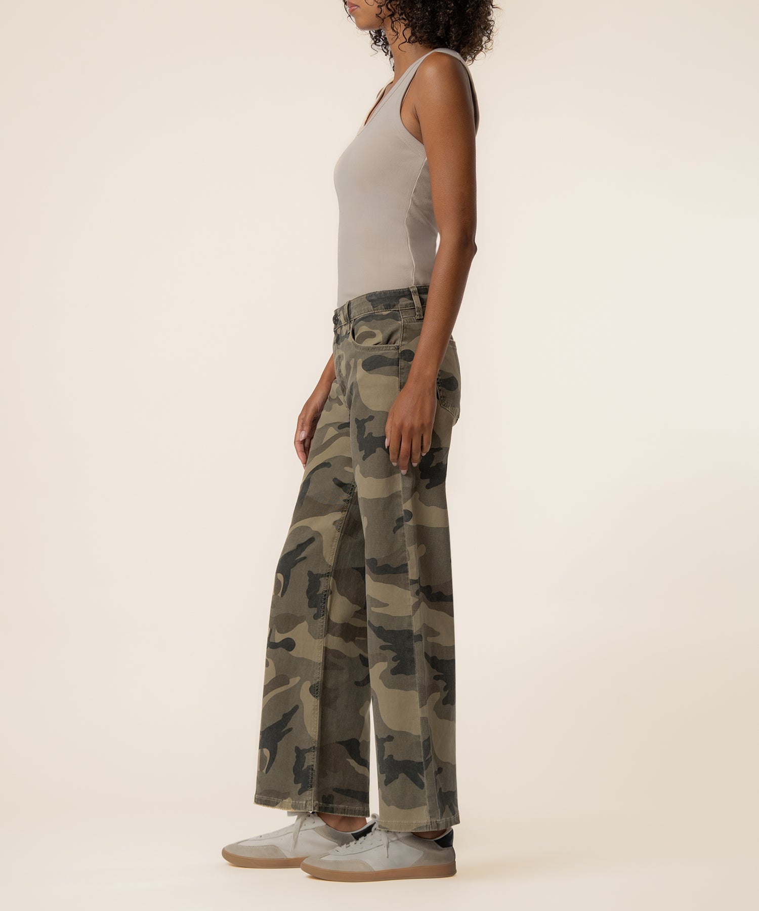 Meg High Rise Wide Leg Exclusive, Petite in Olive
