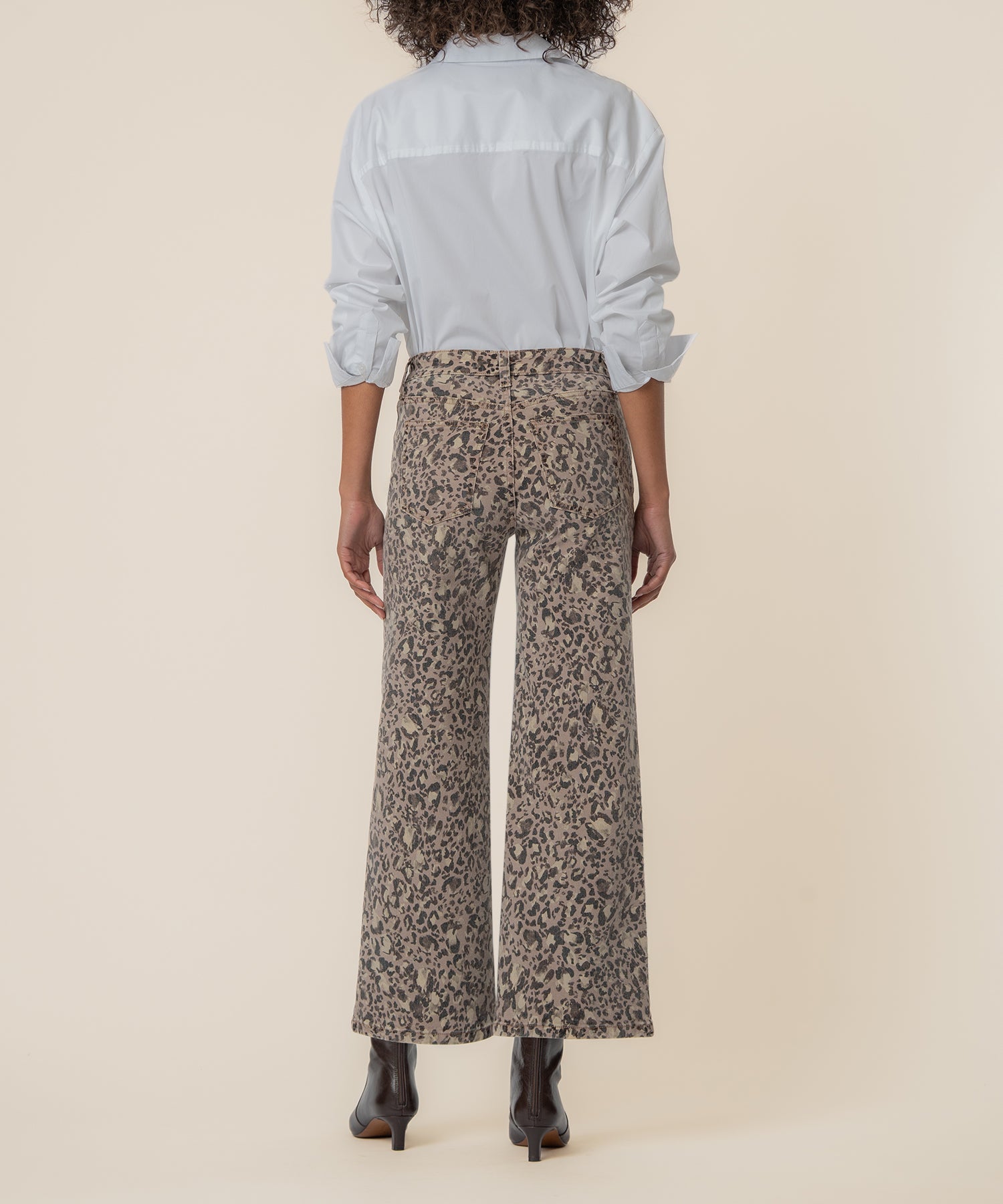 Meg High Rise Wide Leg, Exclusive in Taupe