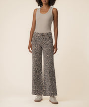 Meg High Rise Wide Leg, Petite in Taupe