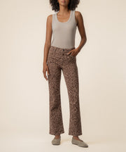 Kelsey High Rise Ankle Flare Exclusive in Chestnut
