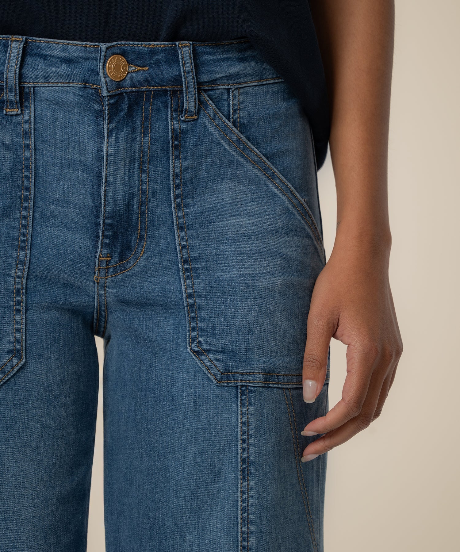 Jodi High Rise Straight Leg, Long Seam