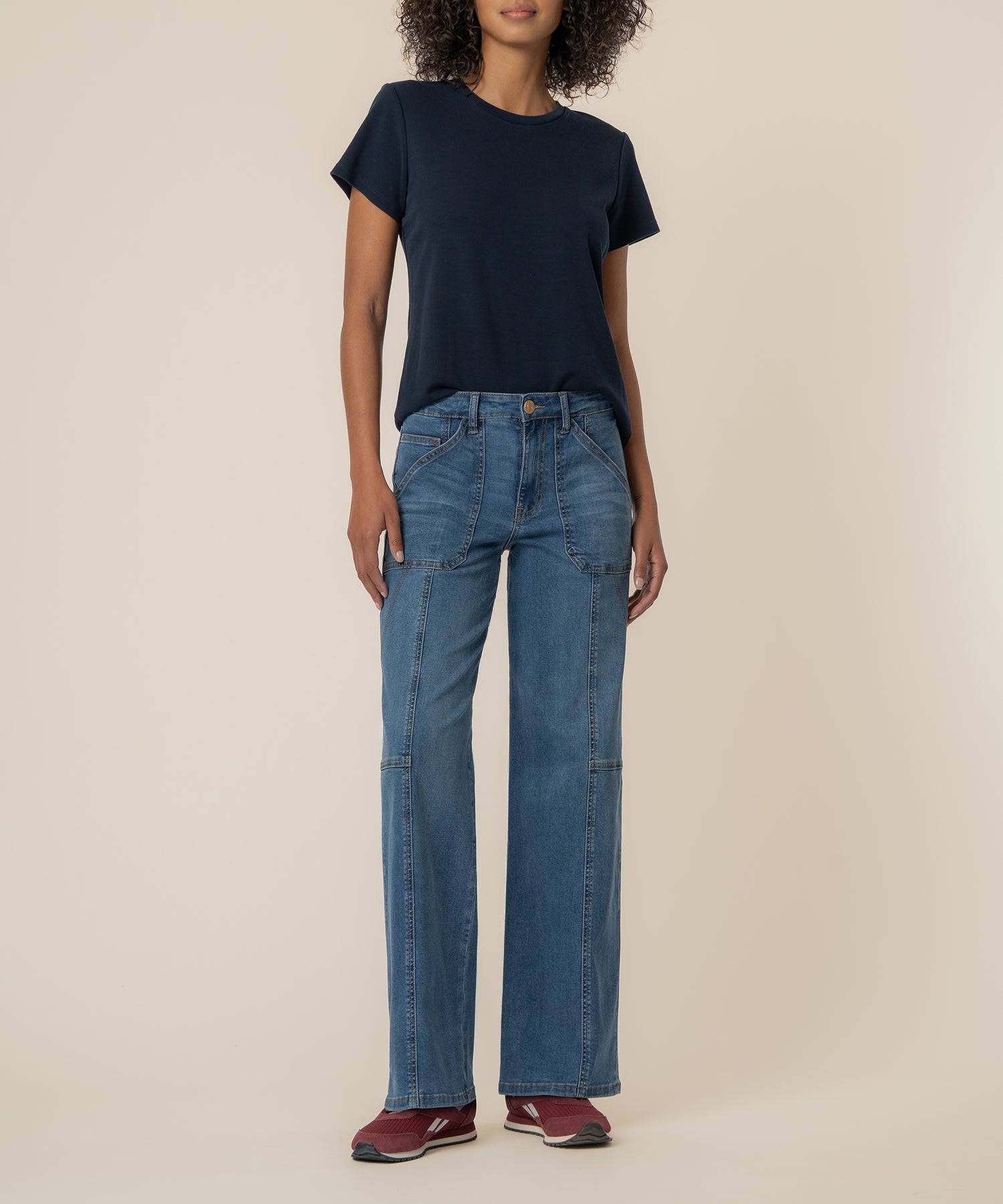 Jodi High Rise Straight Leg, Long Seam