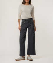 Meg High Rise Wide Leg Pant, Petite in Gainful Wash
