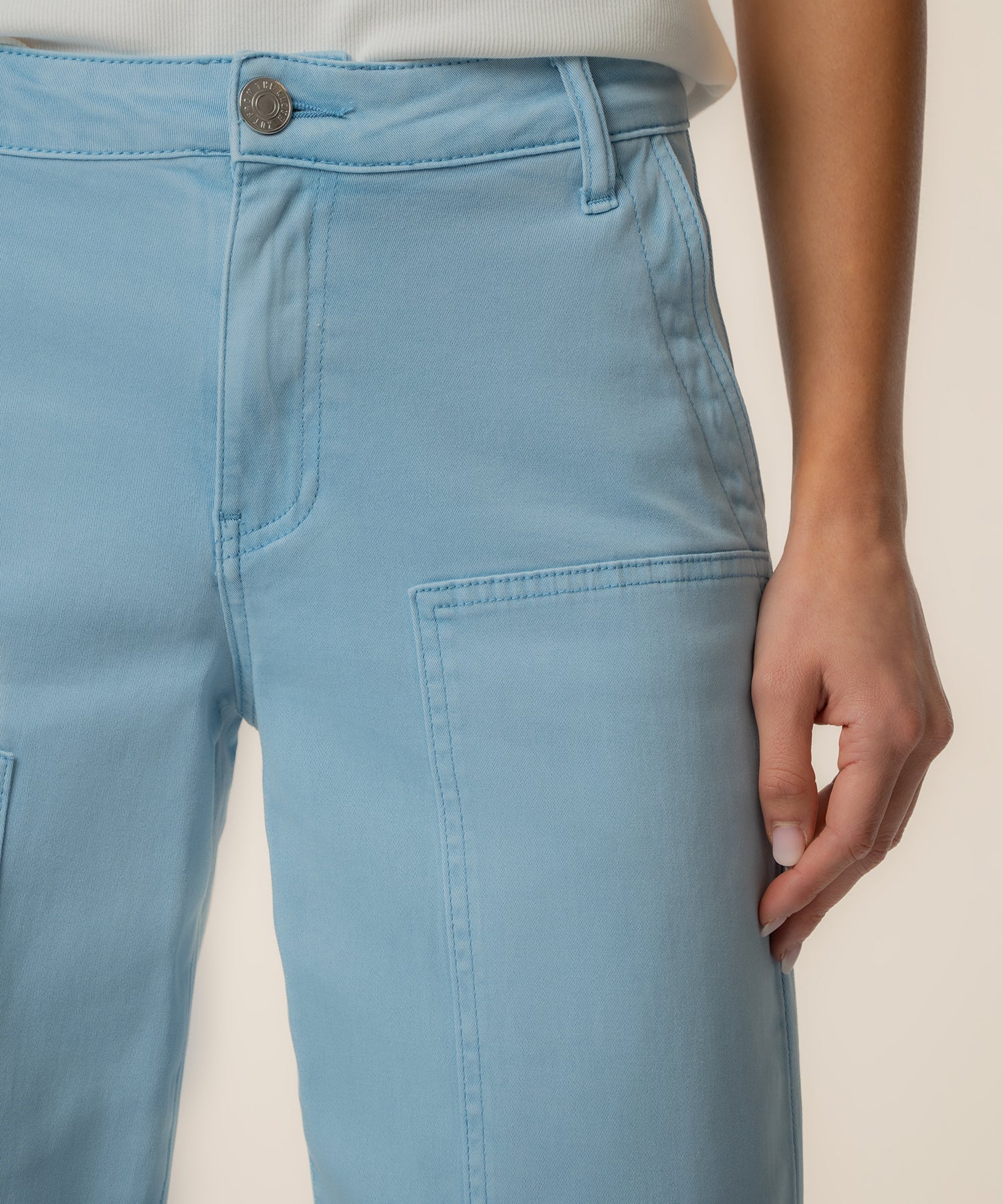 Charlotte High Rise Wide Leg in Powder Blue