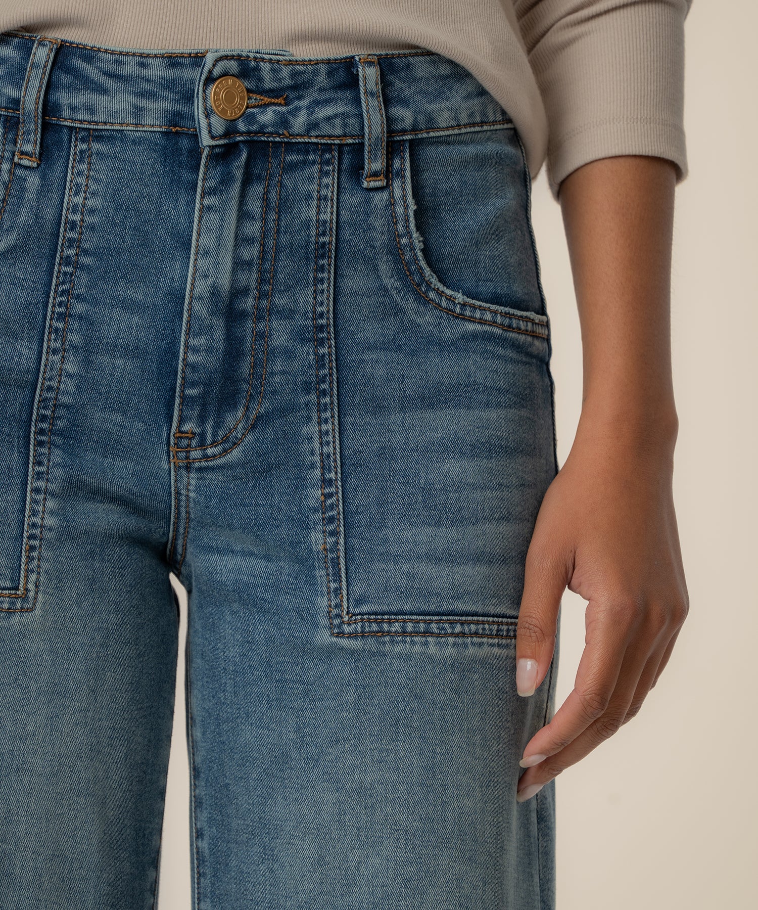 Meg High Rise Wide Legs, Petite