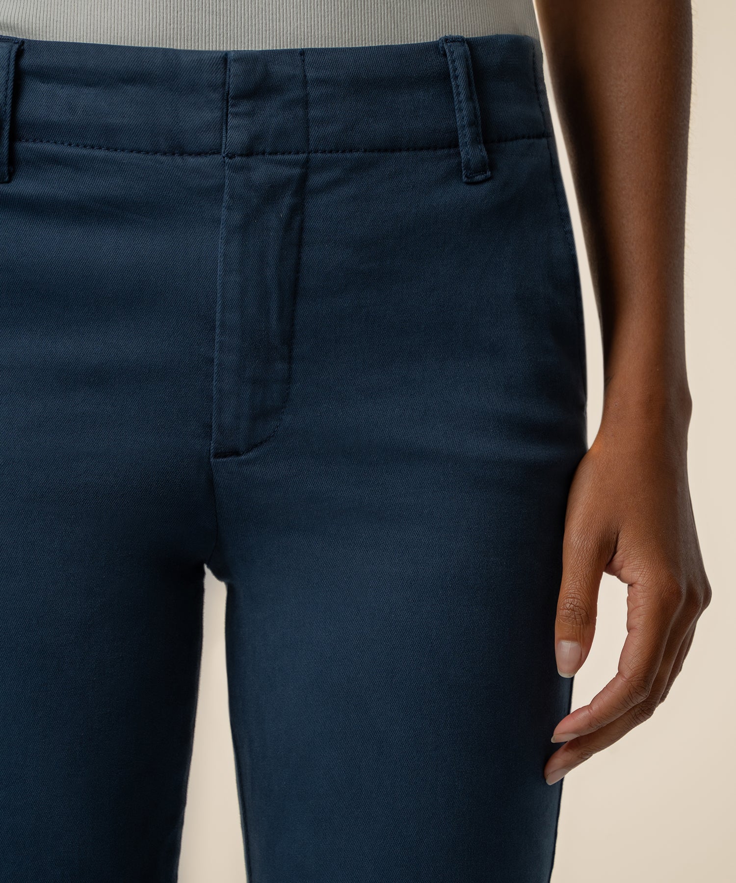 Kelsey High Rise Flare Trouser Exclusive in Pacific Blue