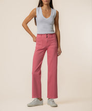 Charlotte High Rise Straight Leg in Flamingo Pink