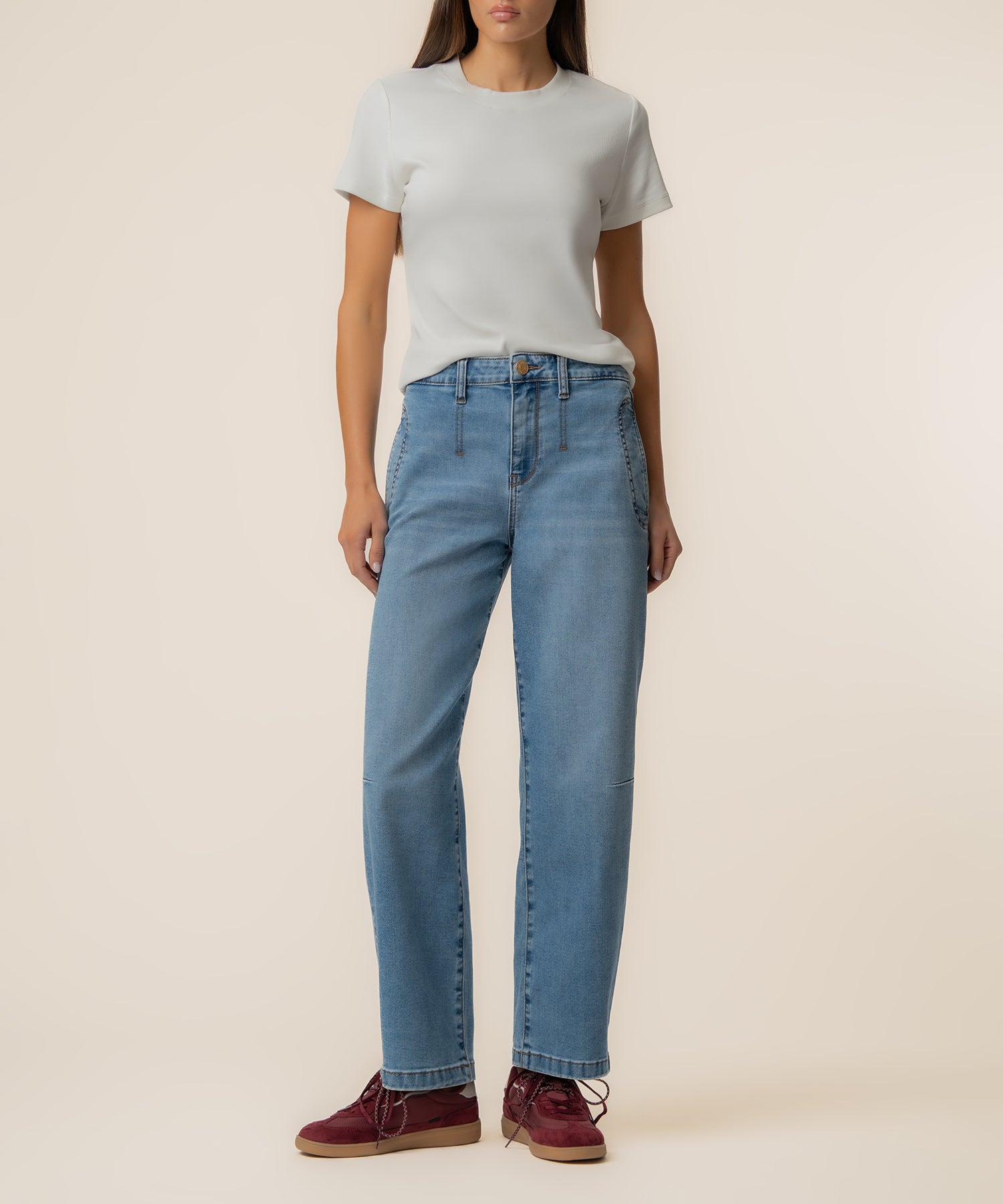 Ashton High Rise Wide Leg Barrel, Exclusive