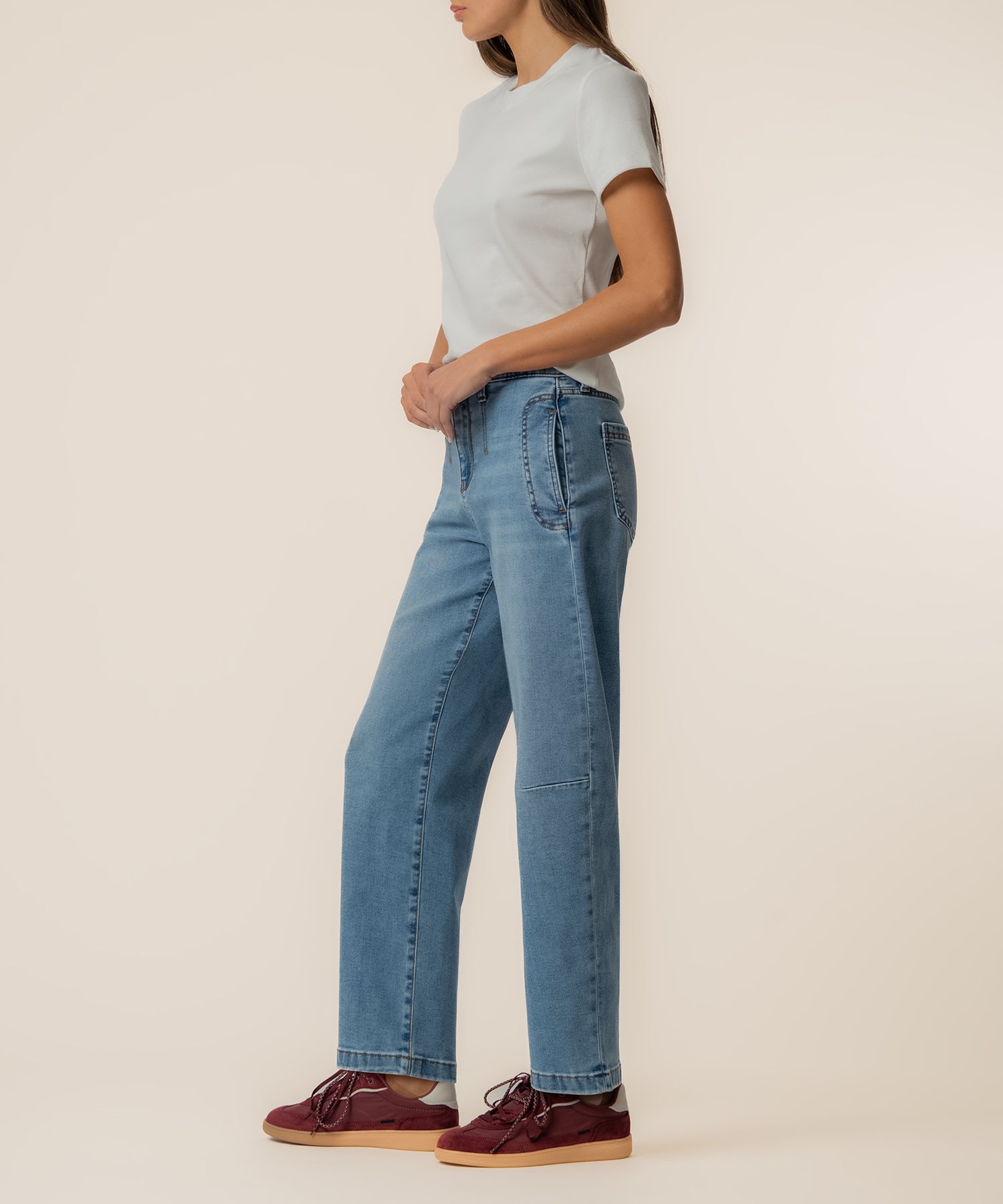 Ashton High Rise Wide Leg Barrel, Exclusive