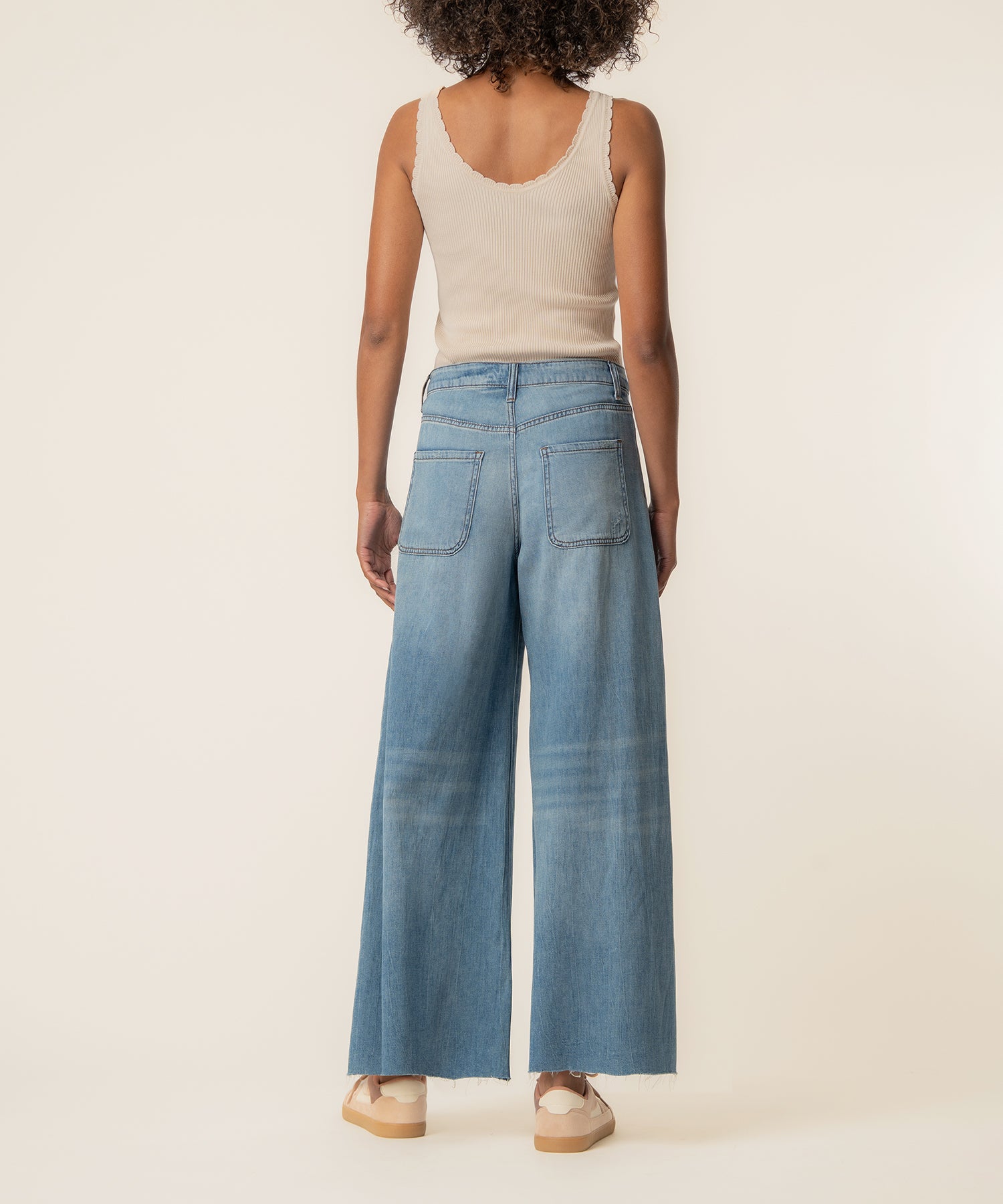 Blake High Rise Crop Super Wide Leg, Exclusive in Simulate Wash