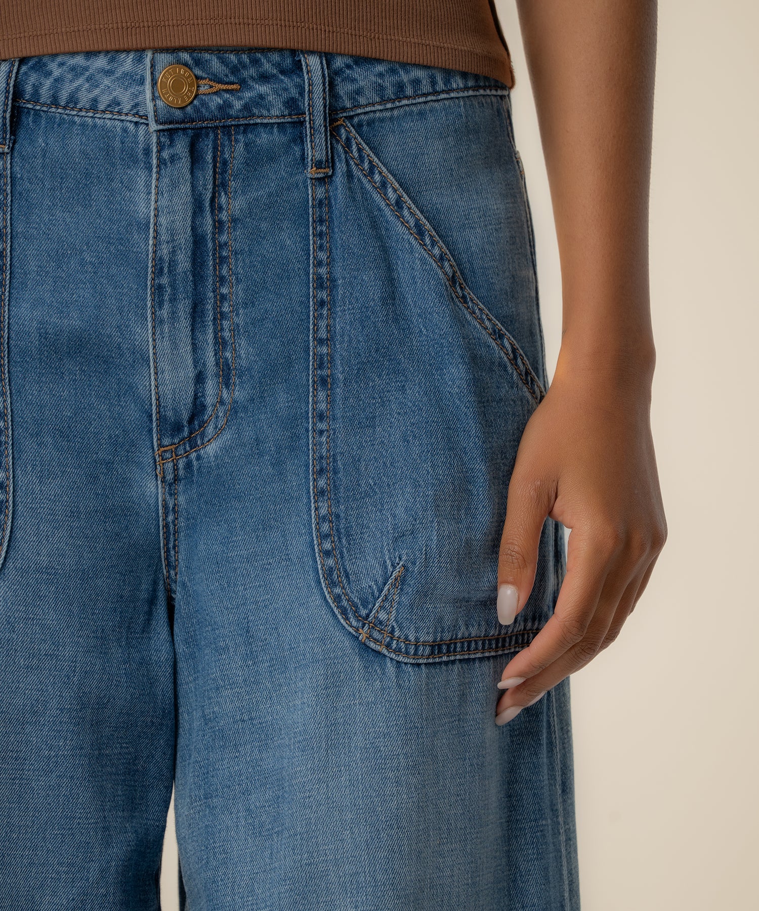 Blake High Rise Super Wide Leg, Exclusive in Simulated Wash