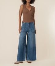 Blake High Rise Super Wide Leg, Exclusive in Simulated Wash
