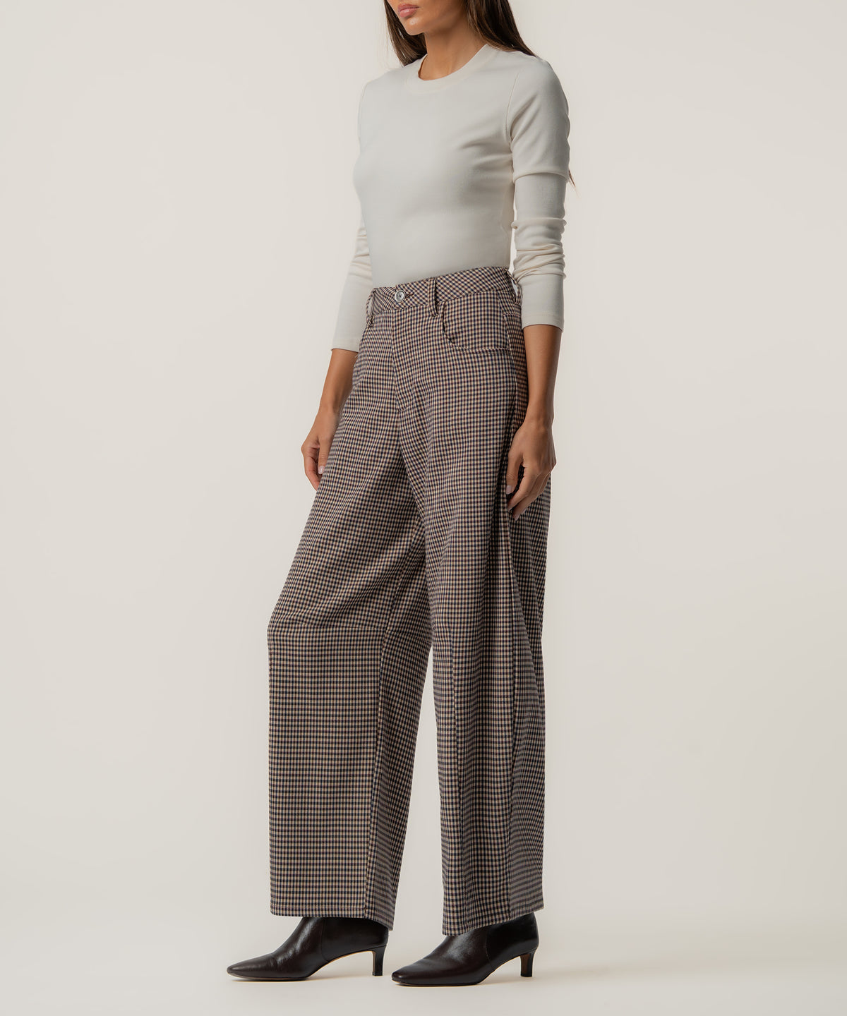 Lynn High Rise Pant in Espresso