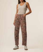 Ashton Twill High Rise Relaxed Leg in Mauve
