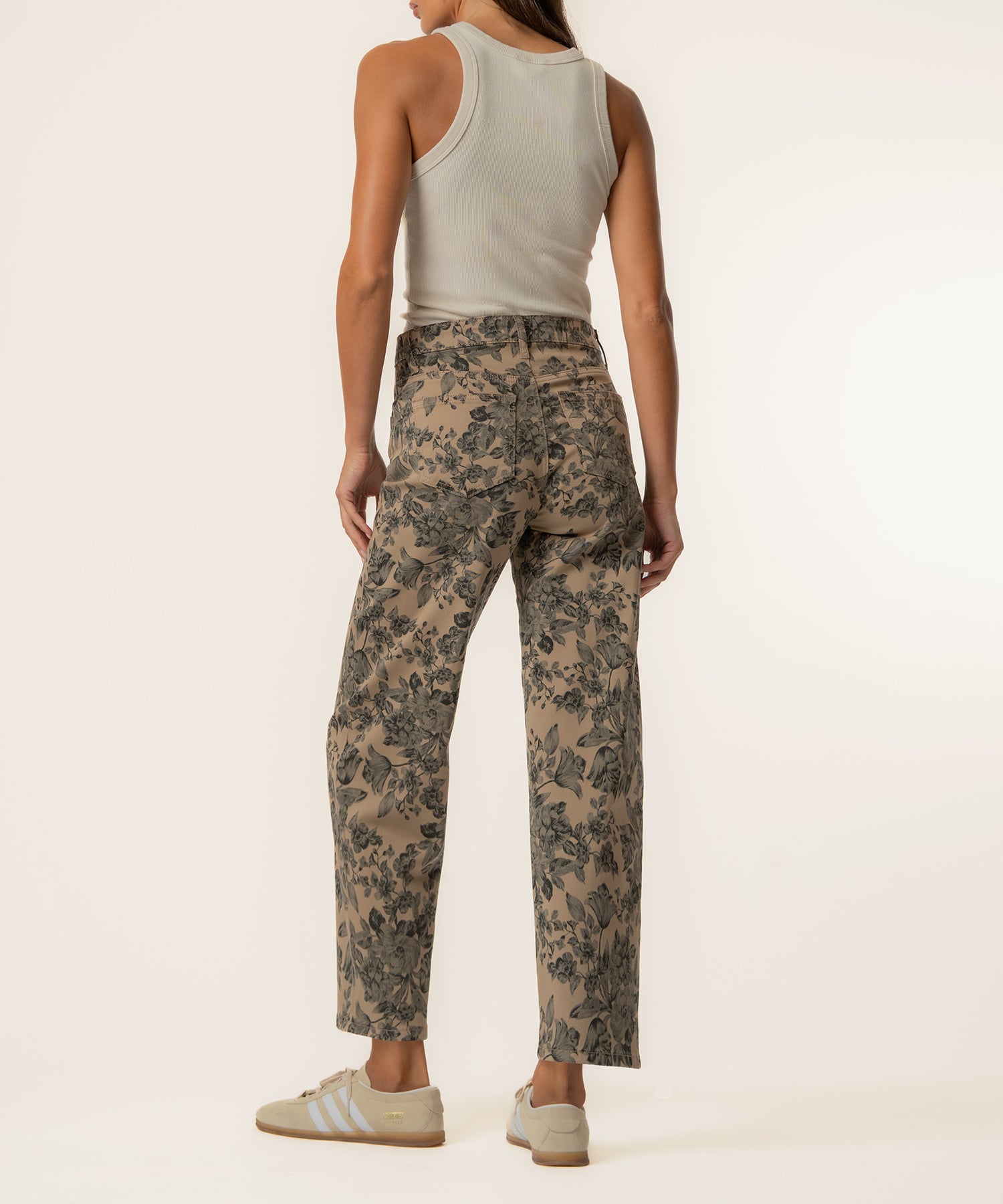 Ashton Twill High Rise Relaxed Leg in Sand