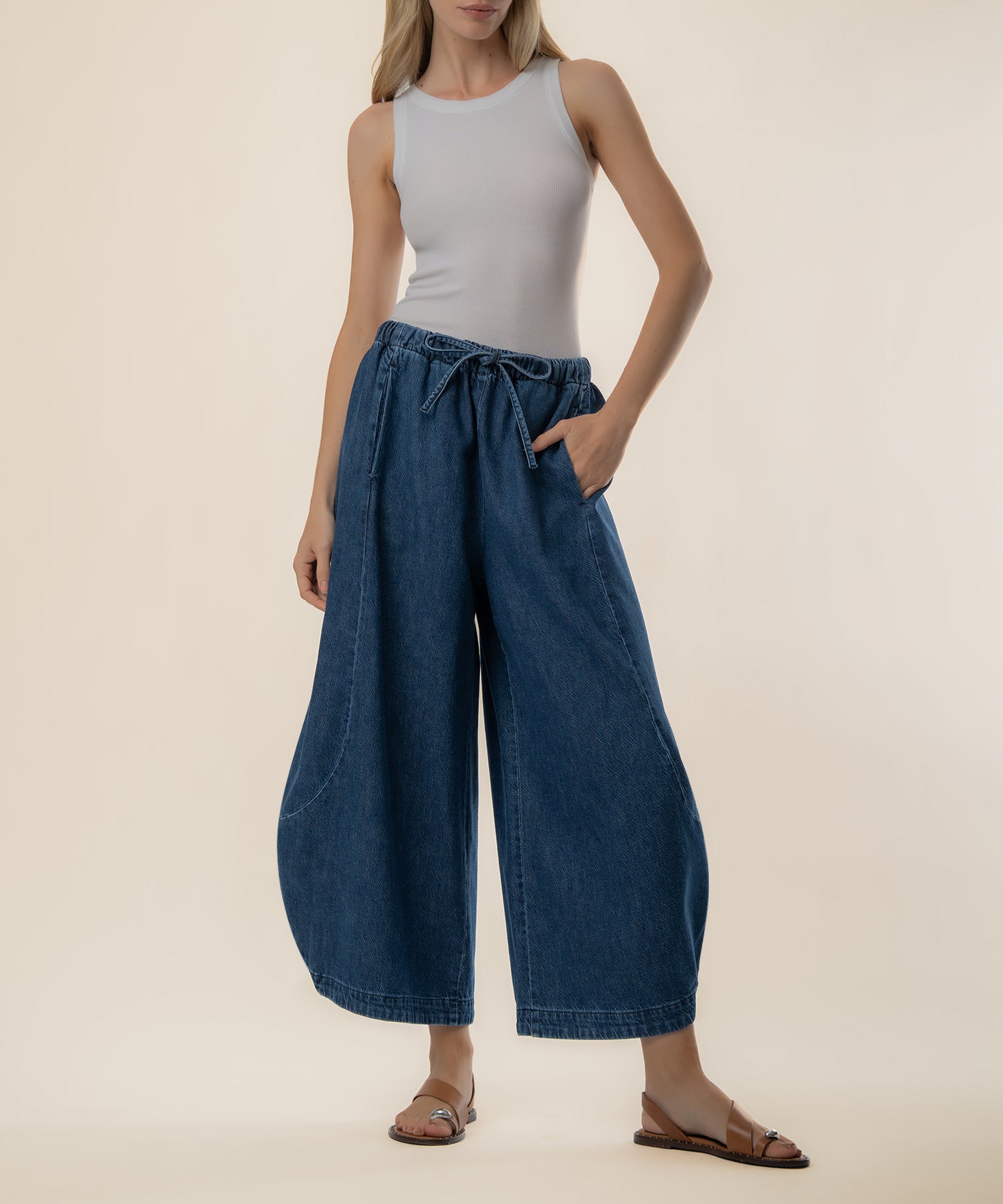 Elsie Baggy Barrel High Rise, Exclusive in Scholar Wash