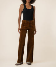 Jean Corduroy High Rise Wide Leg in Nutmeg