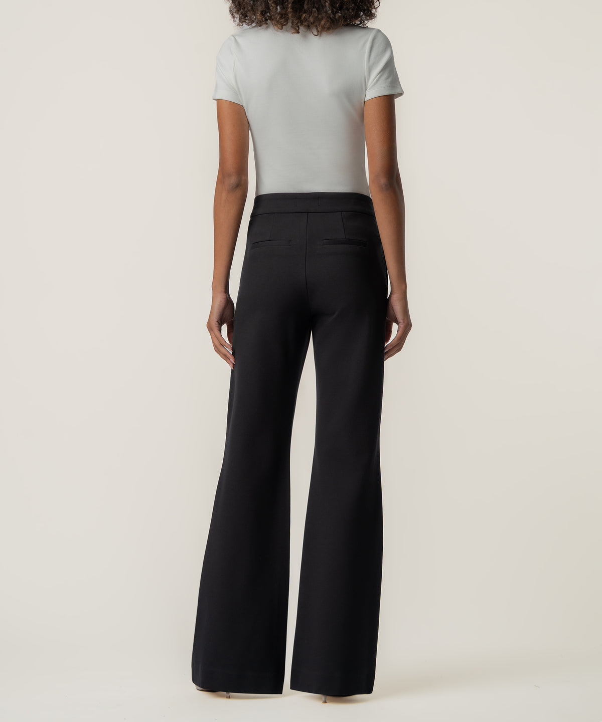 Liliana High Rise Flare, Petite in Black