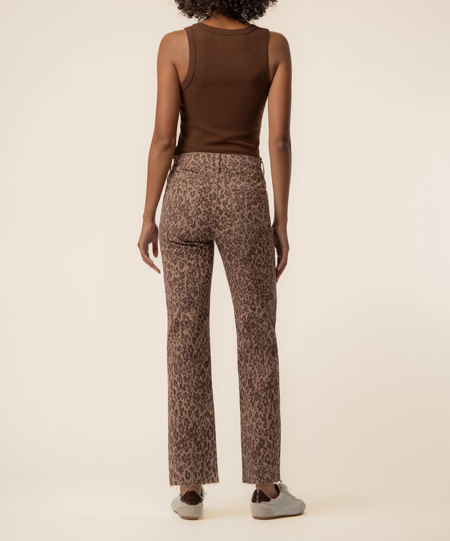Avery High Rise Straight Leg Exclusive in Chestnut