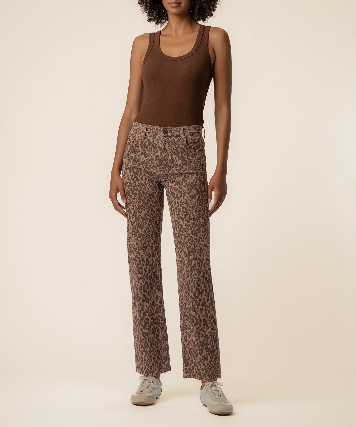 Avery High Rise Straight Leg Exclusive in Chestnut