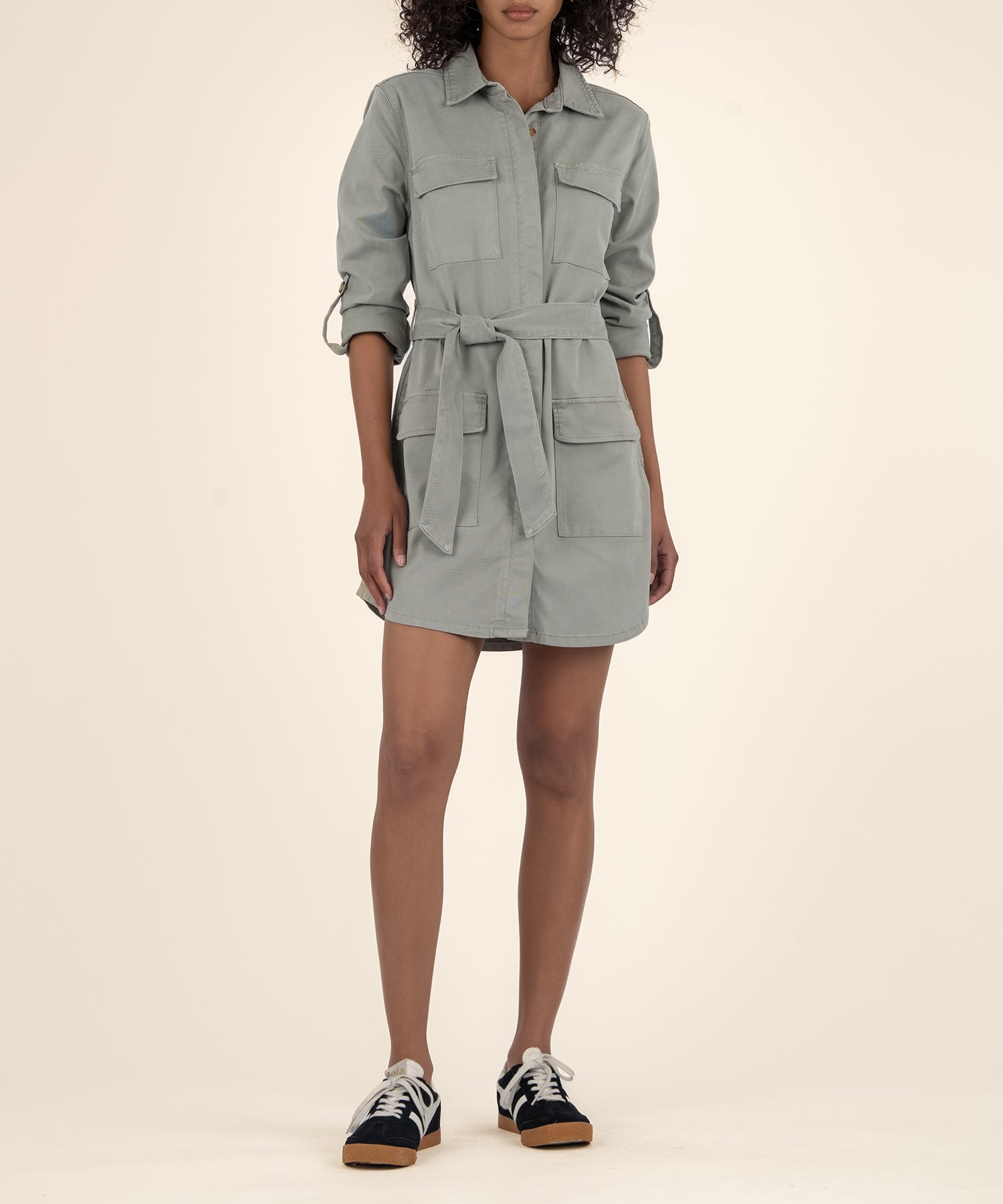 Alva Cargo Belted Dress