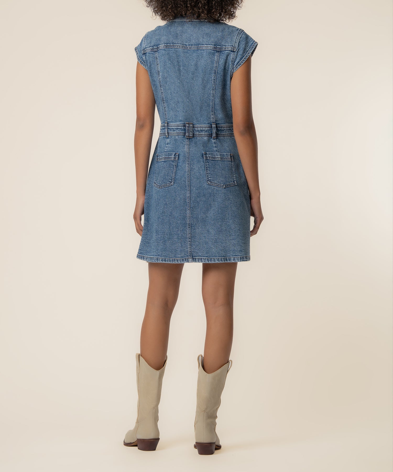 Ruth Denim Dress in Smiling Wash