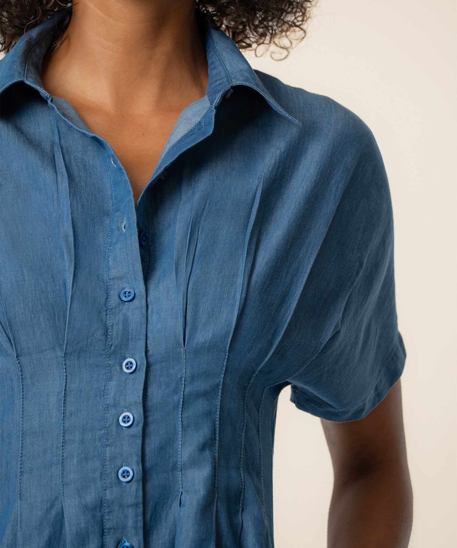 Francesca Denim Dress in Secure Wash